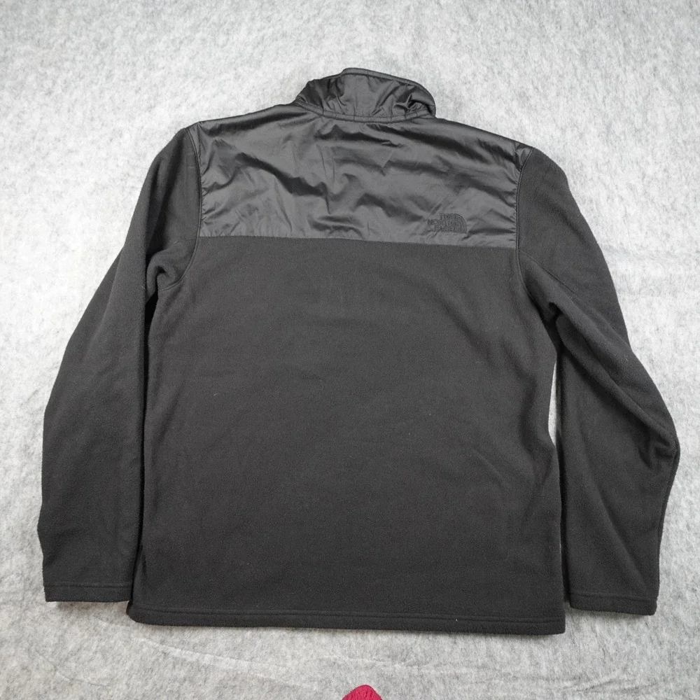 The North Face Jacket Mens Large Black Fleece Half Zip Pullover Sweatshirt